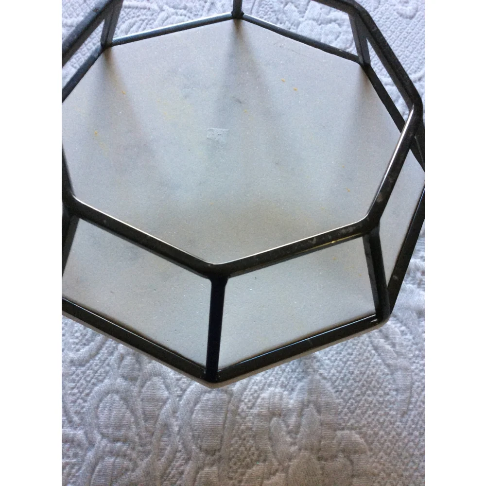 Bath & Body Work Black Octagonal 3 Wick Candle Holder